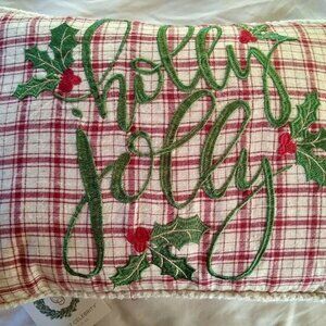 Holly Jolly 13x18 Christmas Pillow